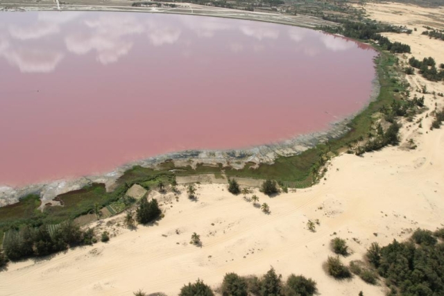 Senegal pink lake