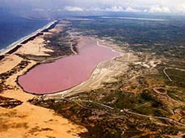 Retba Lake panorama